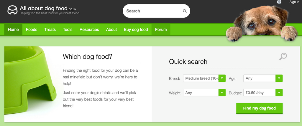 We are highest rated dog food in the UK